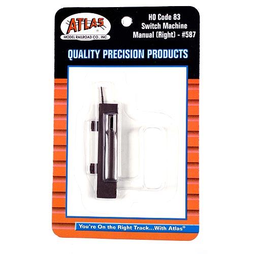 Atlas HO Code 83 & True-Track Manual Switch Machine – Right — exact product view