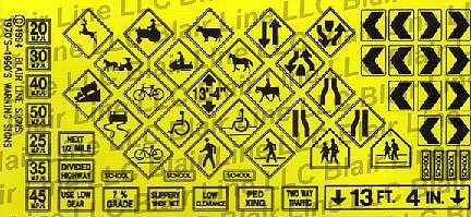 Blair Line 205 O Scale Highway Warning Signs No. 1 product image
