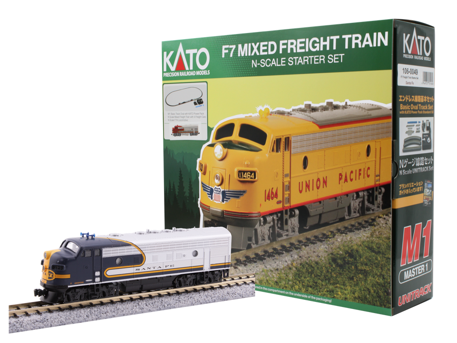 F7 Freight Train Starter Set AT&SF Bluebonnet (106-0051) exact product view 1