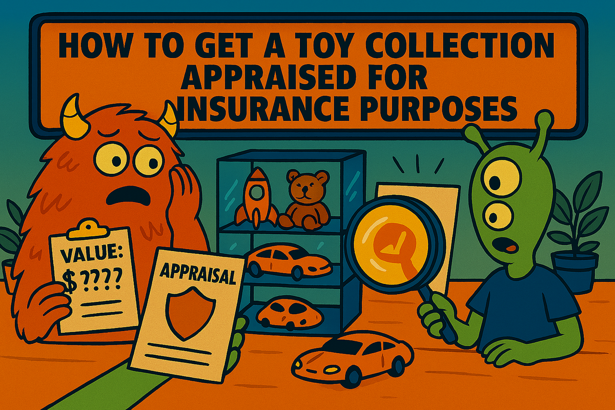 Guide artwork for preparing a toy collection appraisal and supporting records