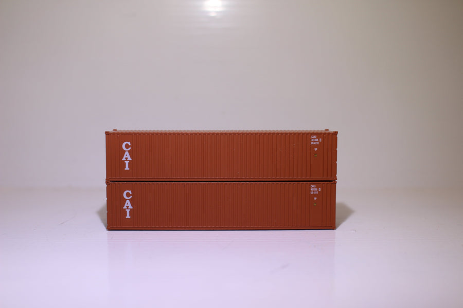 CAI 40' Standard height (8'6") 3-P-42-P-3 Panel side square corrugations containers. JTC # (405605) exact product view 1