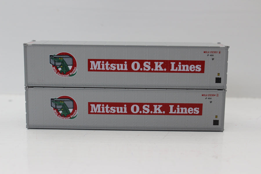 MITSUI OSK 40' Standard height (8'6") Smooth-side containers . JTC # (405657) exact product view 1
