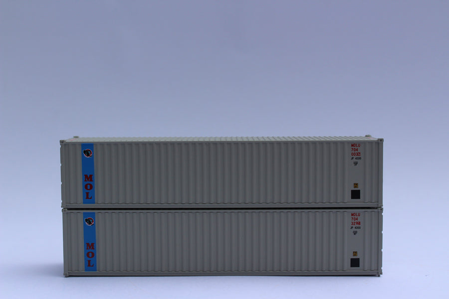 MOL - JTC # 405521 40' Standard height (8'6") corrugated PANEL side steel containers (405521) exact product view 1