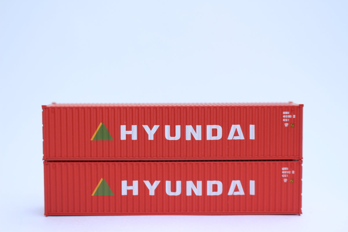 HYUNDAI- JTC # 405323 40' Standard height (8'6") corrugated side steel containers (405323) exact product view 1