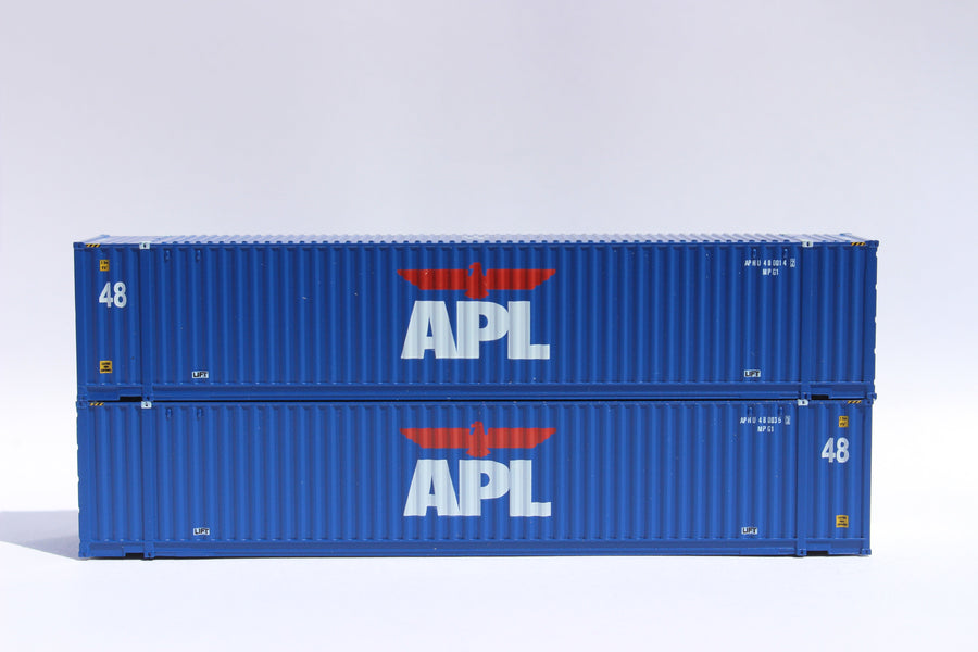 APL (large logo) Set #3, 48' HC 3-42-3 corrugated containers with Magnetic system, JTC # (485019) exact product view 1