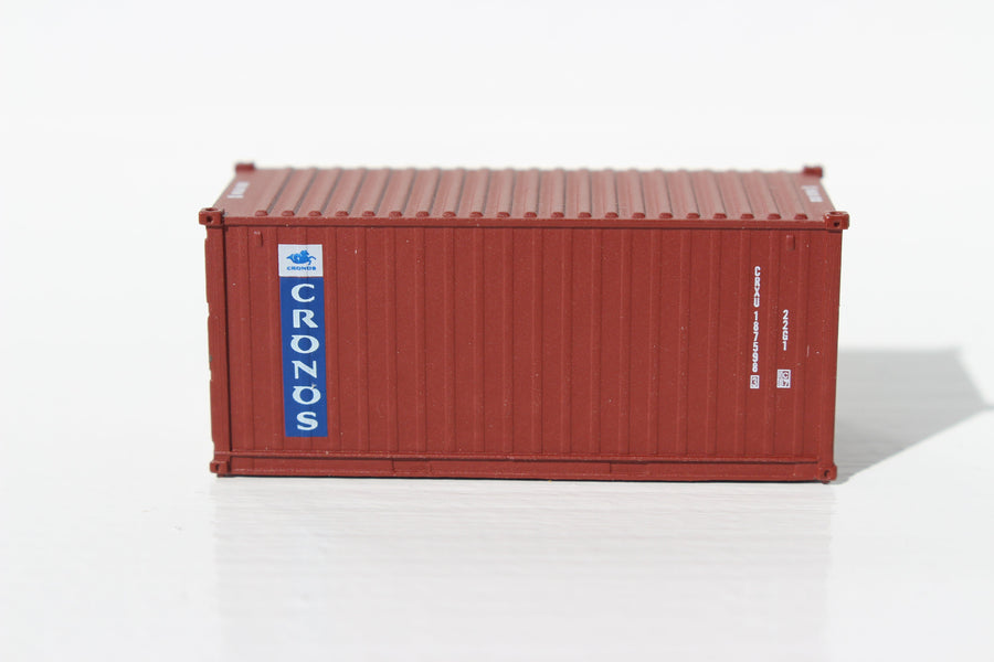 CRONOS (brown) 20' Std. height containers with Magnetic system, Corrugated-side. JTC-205332 (205332) exact product view 1