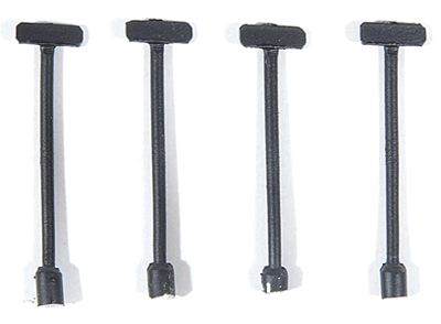 Four JL Innovative 856 miniature HO flanger signs