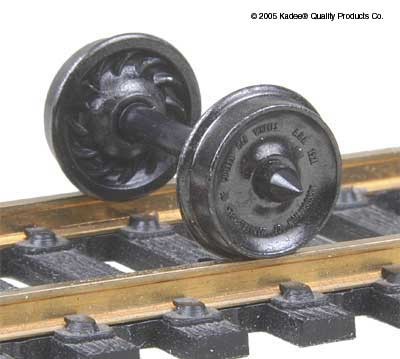Kadee HO 523 33" Diameter Ribbed Back Freight Wheelsets (12 sets) — exact product view