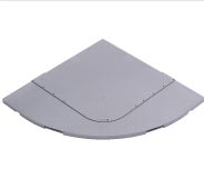Kato 41-103-E UNITRAM-E quarter-circle inner road plate with unprinted grey surface