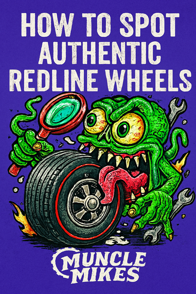 Archive illustration accompanying the original-versus-replacement Hot Wheels wheel guide
