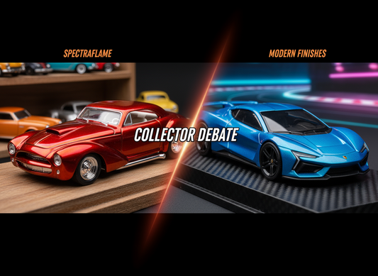 Vintage Hot Wheels diecast cars with Spectraflame paint finish from 1968    