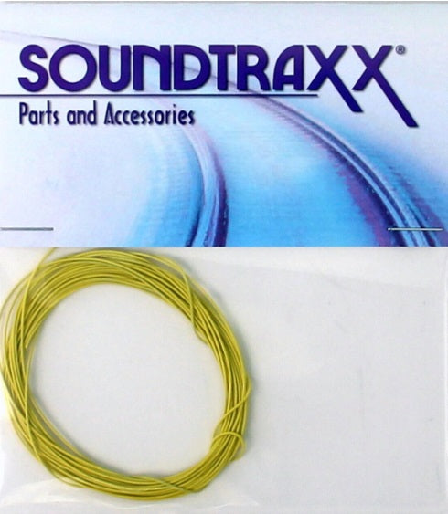 SoundTraxx 810151 yellow 30 AWG ultra-flexible wire coiled for a 10-foot pack