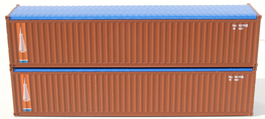 TRANSAMERICA Pyramid (brown) 40' Canvas/Open top Magnetic container. JTC# 402003 SOLD OUT (402003) exact product view 1