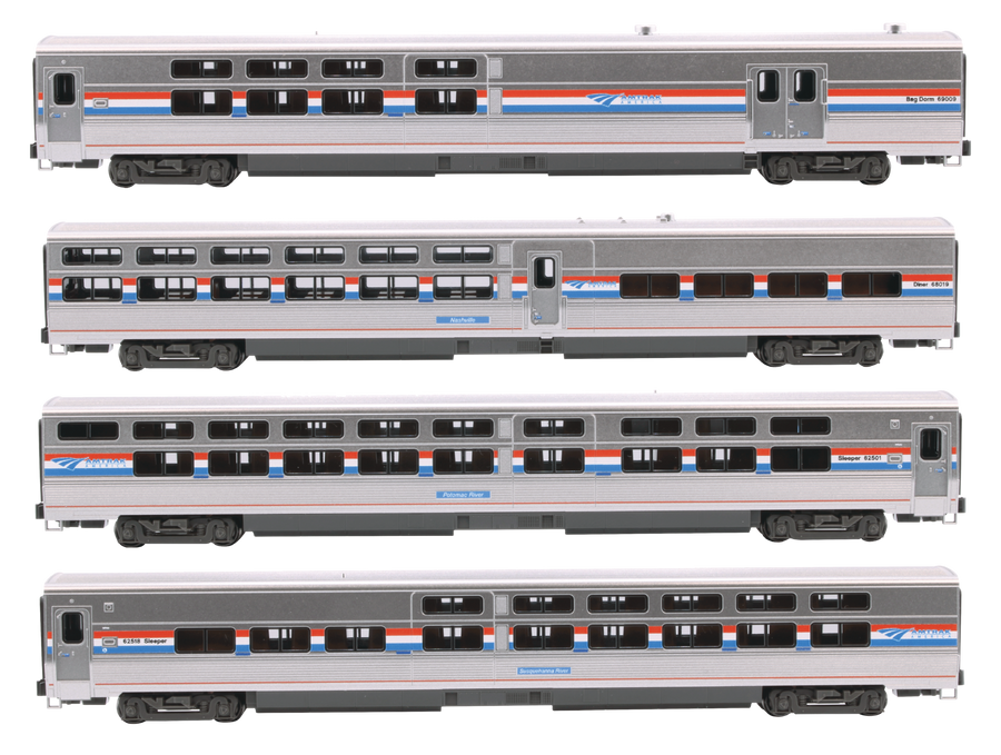 Amtrak Viewliner II 4-Car Bookcase Set (106-8004) exact product view 1