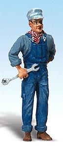 Woodland Scenics A2526 Mike the Mechanic G scale figure with wrench