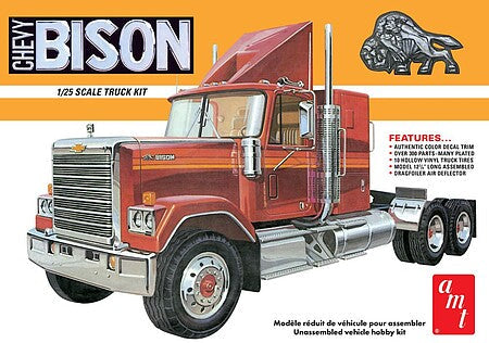 AMT 1/25 Chevrolet Bison Conventional Truck Model Kit – 1390