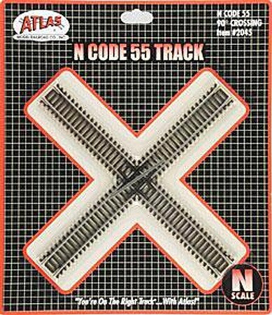 Atlas N Scale Code 55 90-Degree Crossing – 2045