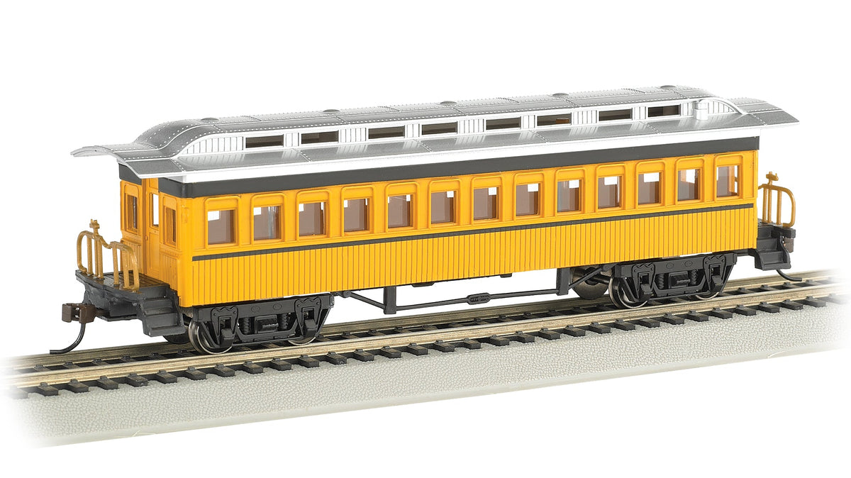 Bachmann HO Coach 1860-1880 Era - Painted Unlettered Yellow