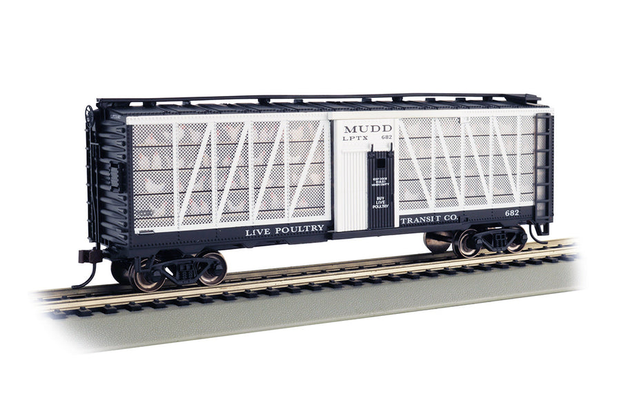 Bachmann HO Scale Live Poultry Transit Co. #682 with Chickens