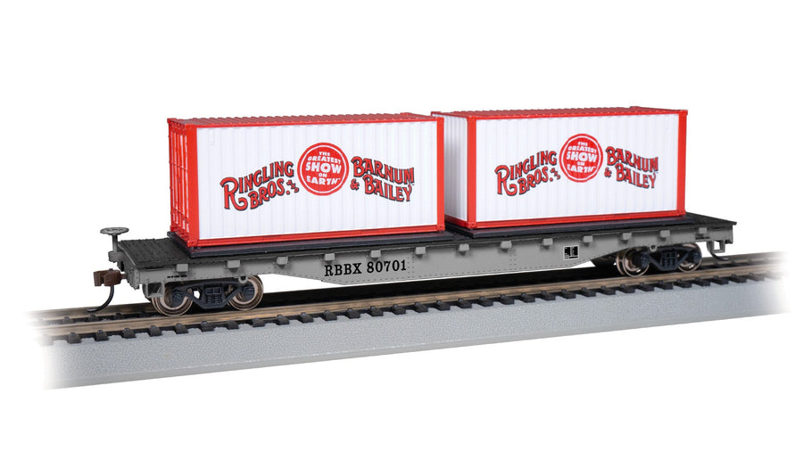 Bachmann HO Scale Ringling Bros. and Barnum & Bailey Flatcar with Containers