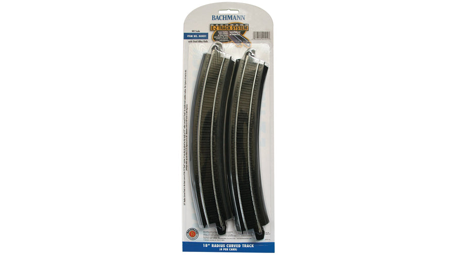18" Radius Curved (HO Scale Steel Alloy) - Bachmann 44401