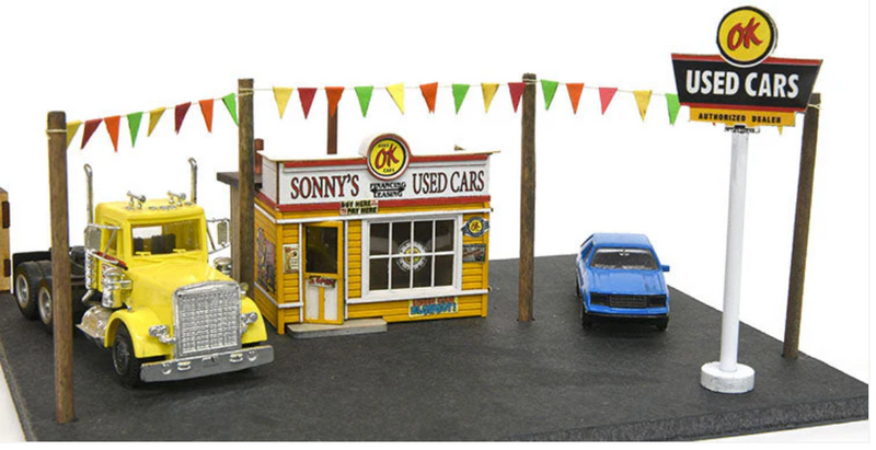 Banta Modelworks 6122 O scale Sonny's Used Cars craftsman kit