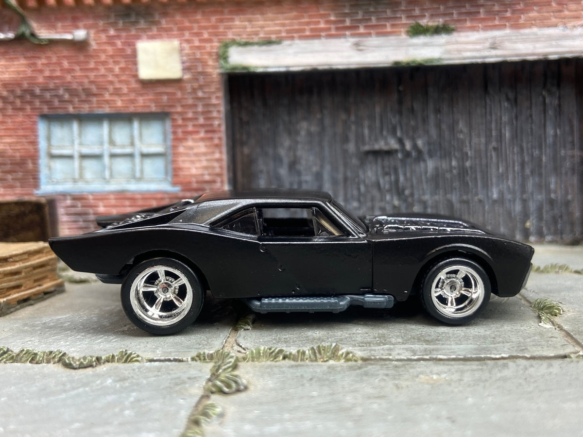 Custom Gotham Batmobile with chrome wheels and rubber tires