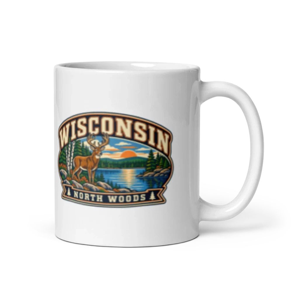 Wisconsin Heritage Badge Coffee Mug – 11 oz product mockup