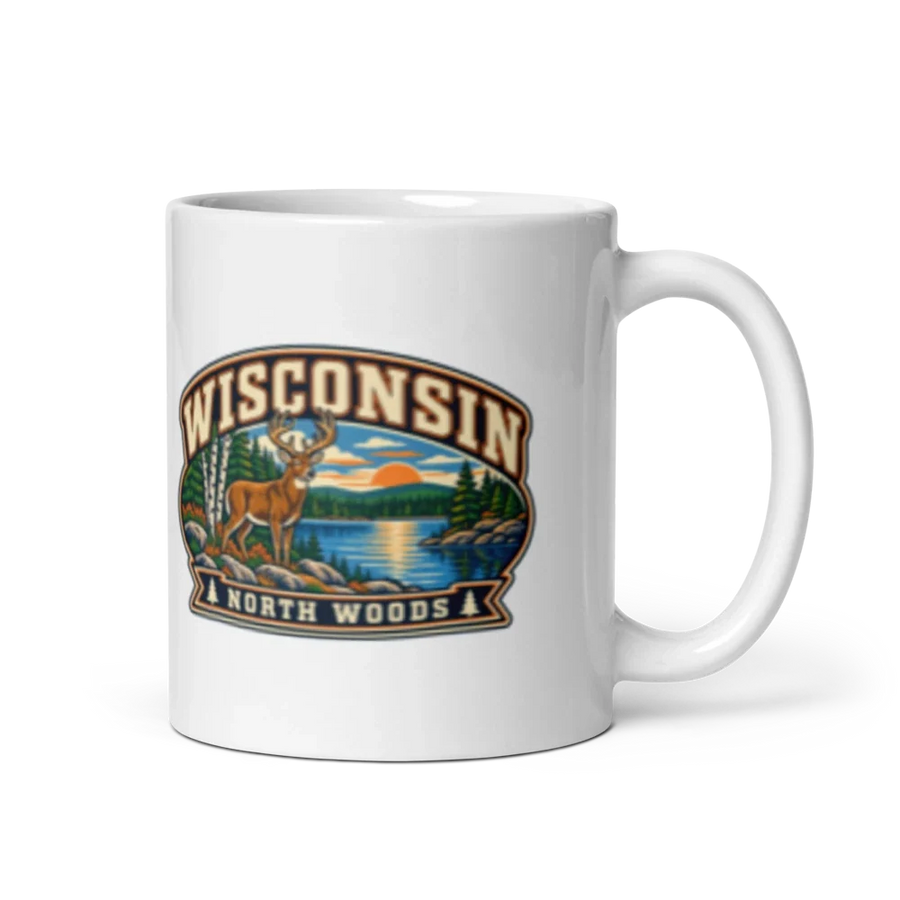 Wisconsin Heritage Badge Coffee Mug – 11 oz product mockup
