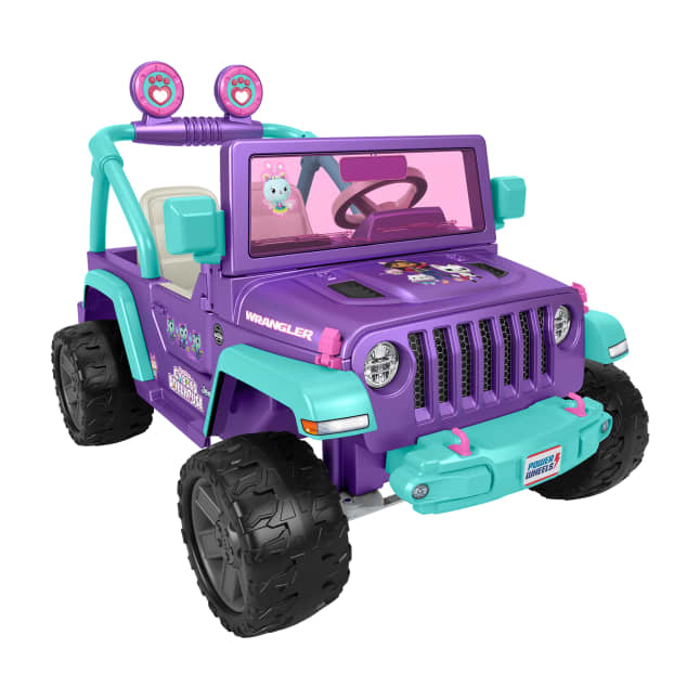 Power Wheels Gabby's Dollhouse Jeep Wrangler HPX71, representative manufacturer ride-on image, not an MM stock offer