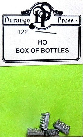 Durango Press HO Scale Boxes of Bottles – 4 Pack – 122