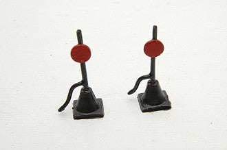 Durango Press HO Scale vintage switch stands without lanterns, two white-metal castings