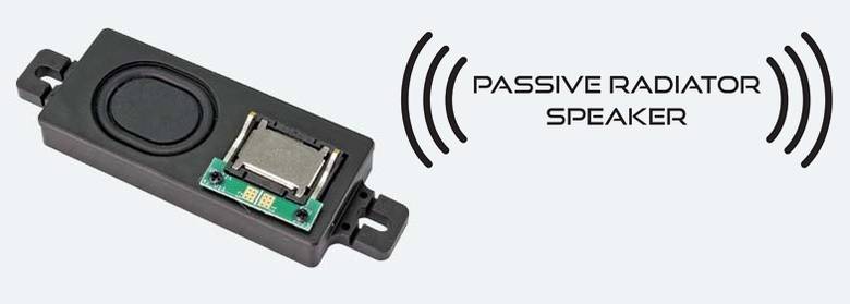 ESU 50346 rectangular passive radiator speaker module, 24 by 55 by 8.6 mm.
