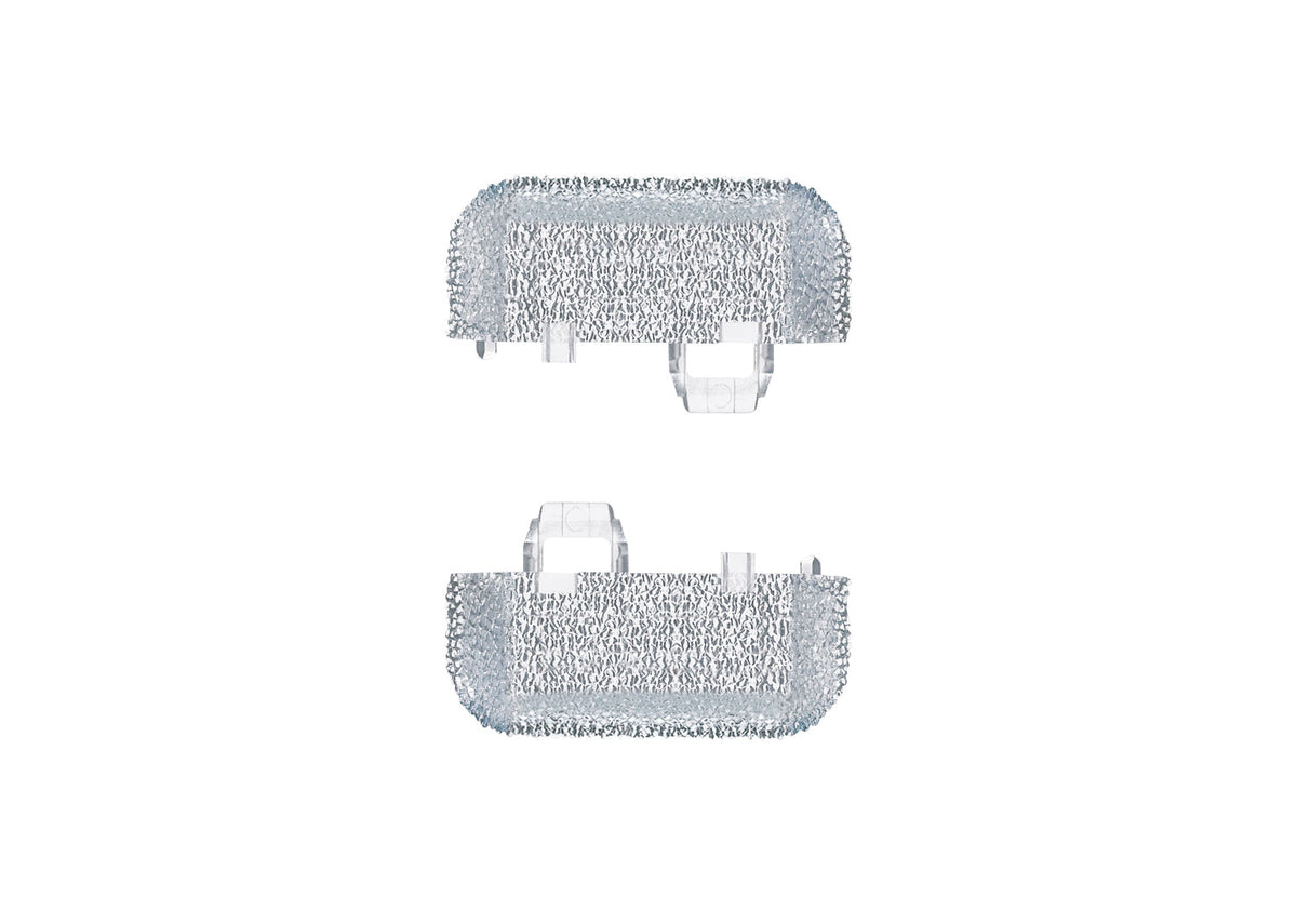 C Track End Piece for Track Roadbed Transparent — exact product view