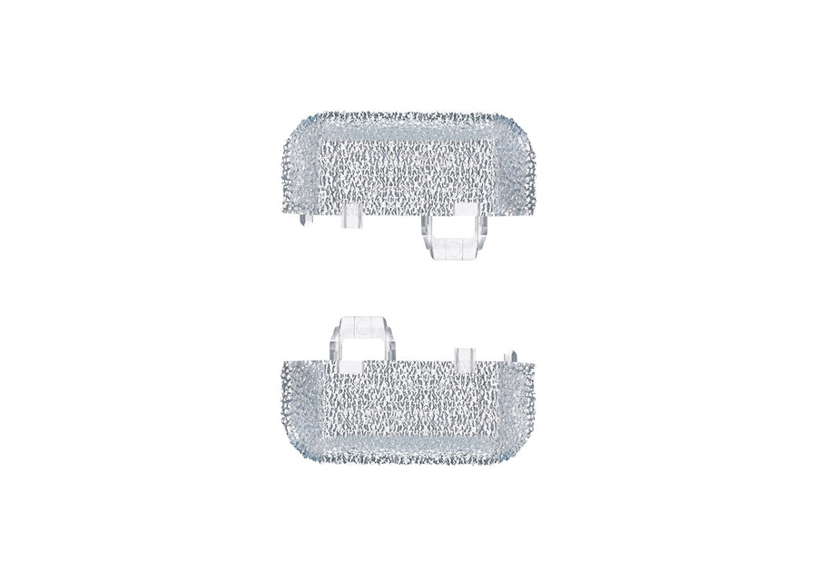 C Track End Piece for Track Roadbed Transparent — exact product view