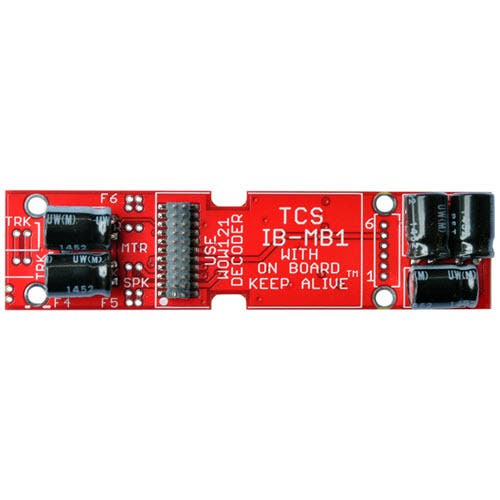 Train Control Systems 1619 IB-MB1-NC Motherboard with Solder Pads, Intermountain & Bowser Locos — exact Train Control Systems product image