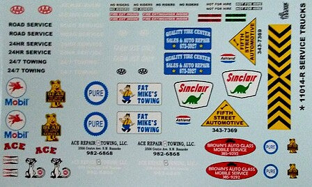 Gofer Racing Decals Gr Service Trucks Decals #11014 - product image