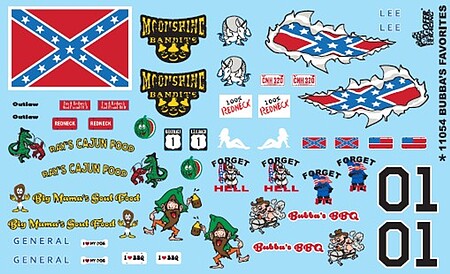 Gofer Racing Decals Bubba's Favorites #11054 - product image