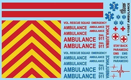 Gofer Racing Decals Ambulance Decal #11087 - product image