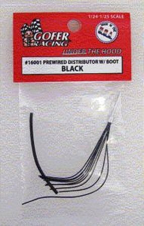 Gofer Racing Decals Pre-wired 8-cylinder Distributor Black #16001A - product image