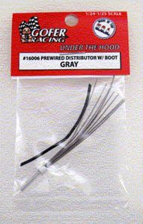 Gofer Racing Decals Pre-wired 8-cylinder Distributor Gray #16006A - product image
