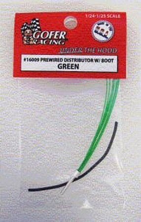 Gofer Racing Decals Pre-wired 8-cylinder Distributor Green #16009A - product image