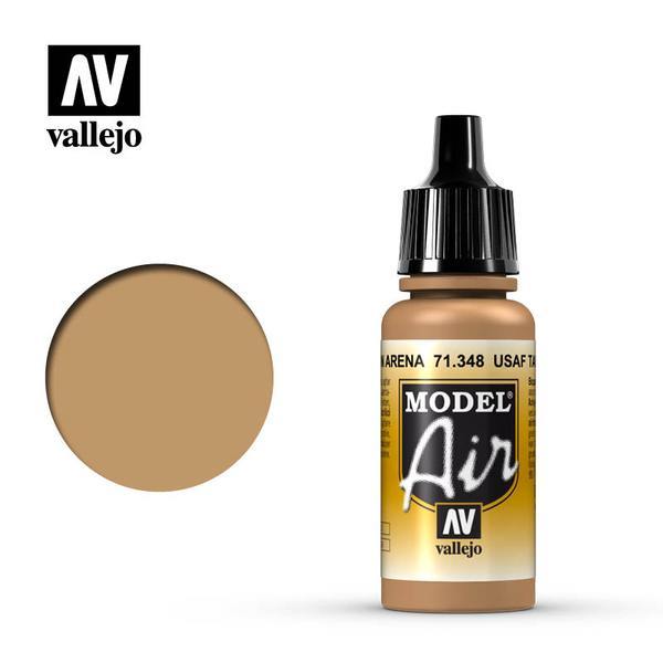Vallejo Model Air 71.348 USAF Tan Acrylic Paint 17ml