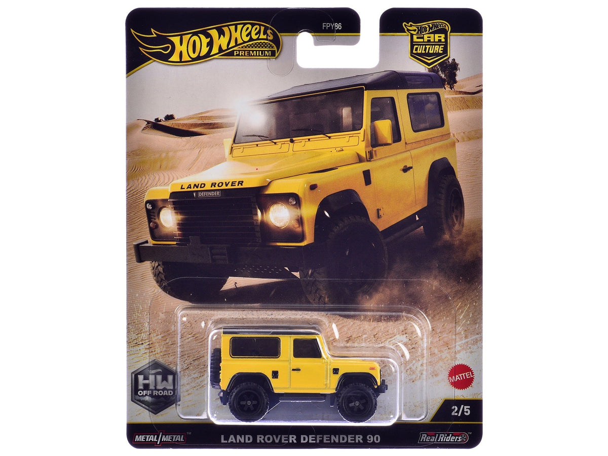 Land Rover Defender 90 HW Off Road Yellow/Black – Hot Wheels