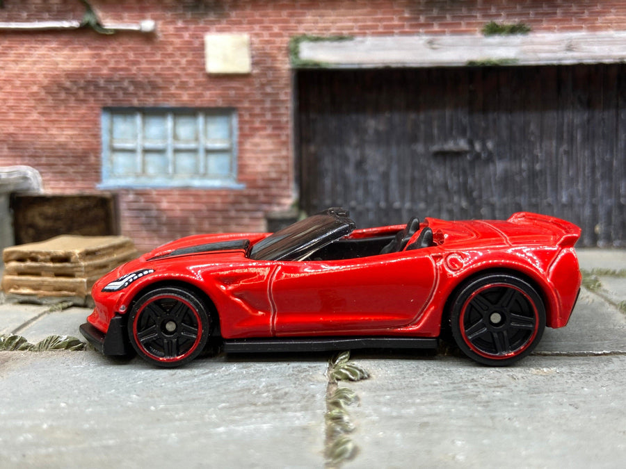 Loose Hot Wheels - Chevy Corvette C7 Z06 Convertible - Red
