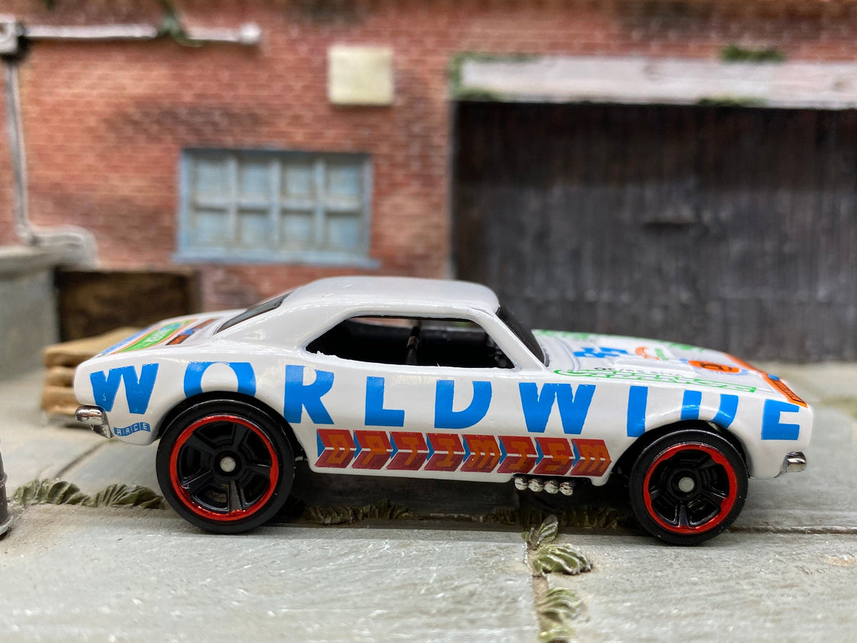 Loose Hot Wheels - 1967 Chevy Camaro - White Worlwide Optimism Livery