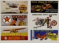 JL Innovative 163 HO 1930s gas station and oil billboard signs