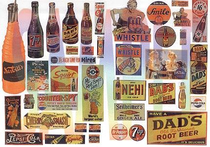 JL Innovative 1940s 1950s unusual soft drink signs 425