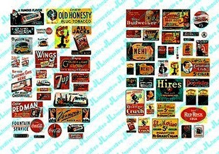 JL Innovative 633 Saloon & Tavern Posters and Signs — N Scale - product image