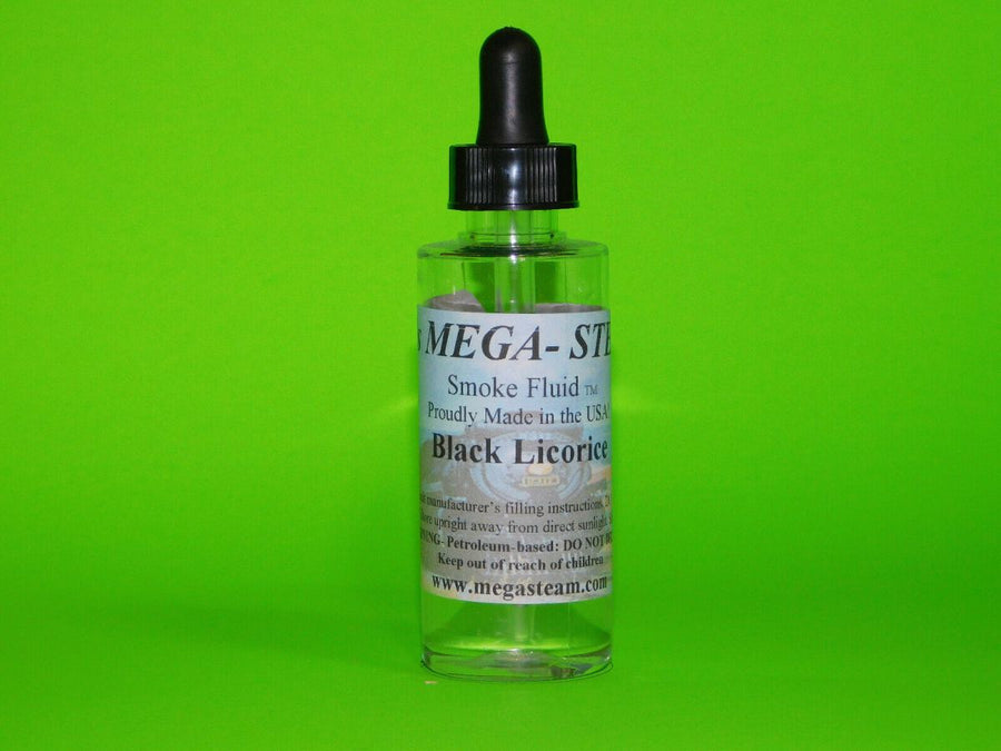 JT's Mega-Steam 131 Black Licorice smoke fluid, 2-ounce dropper bottle